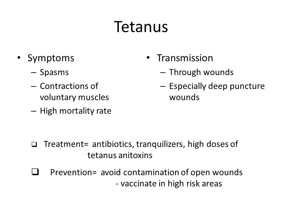 Tetanus (Lockjaw)